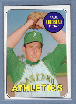 1969 Topps #449 Paul Lindblad(e) EX-MT  GO850