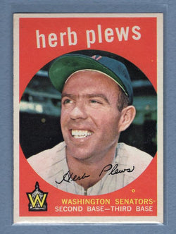1959 Topps #373 Herb Plews EX-MT  GO200
