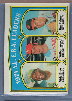 1972 Topps #92 AL ERA Leaders Palmer (d) EX-MT  GO544