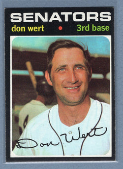 1971 Topps #307 Don Wert  (a) EX-MT  GO550