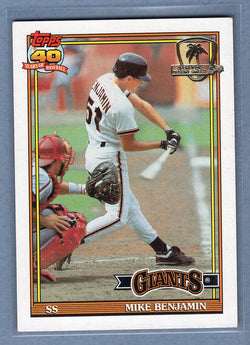 1991 Topps Desert Shield #791 Mike Benjamin  NM  GO625