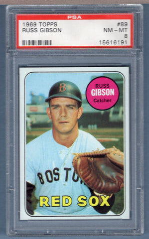 1969 Topps #89 Russ Gibson (15616191) PSA 8