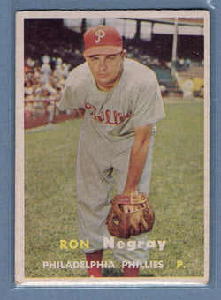 1957 Topps #254 Ron Negray VG-EX     GO80