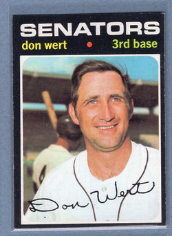 1971 Topps #307 Don Wert  (b) EX-MT  GO550