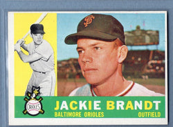 1960 Topps # 53 Jackie Brandt EX-MT High Grade Set Break