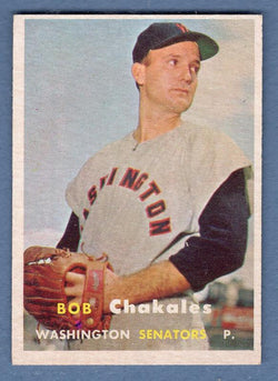 1957 Topps #261 Bob Chakales EX  GO215