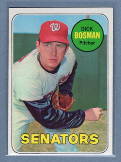 1969 Topps #607 Dick Bosman NM   GO319