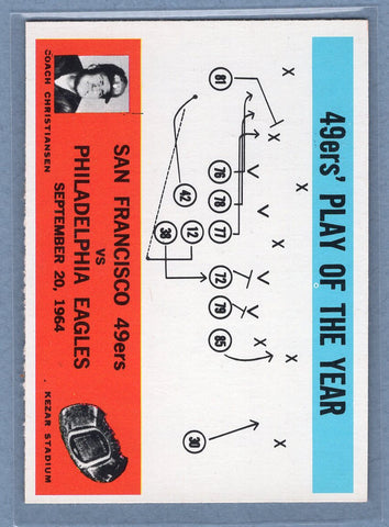 1965 Philadelphia #182 San Francisco 49ers (a) EX-MT  GO85