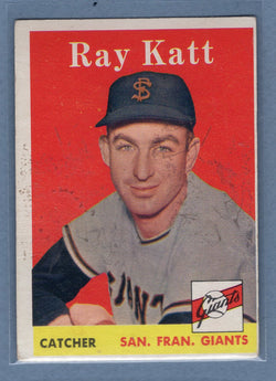 1958 Topps #284 Ray Katt (mk) (a) VG  GO501