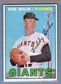 1967 Topps #252 Bob Bolin (st) VG  GO215