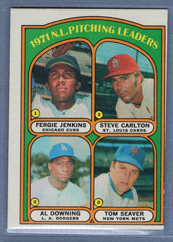1972 Topps #93 NL Pitching Leaders Carlton/Seaver (b) EX  GO544