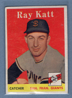 1958 Topps #284 Ray Katt (b) VG  GO501