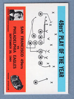 1965 Philadelphia #182 San Francisco 49ers (b) EX-MT  GO85