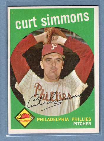 1959 Topps #382 Curt Simmons EX-MT  GO200