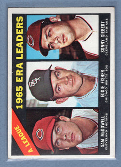 1966 Topps #222 A.L. ERA Leaders EX  GO301