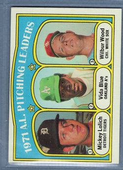 1972 Topps #94 AL Pitching Leaders (b) EX-MT  GO544