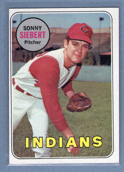 1969 Topps #455 Sonny Siebert(b) EX-MT  GO850