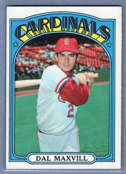 1972 Topps #206 Dal Maxvill Ex-Nm