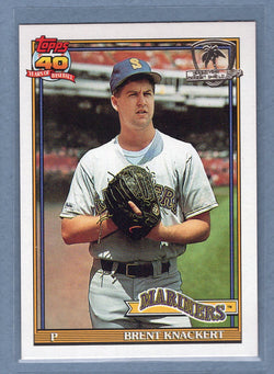 1991 Topps Desert Shield #563 Brent Knackert  NM  GO600