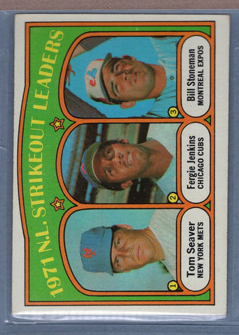 1972 Topps #95 NL Strikeout Leaders Seaver (a) EX  GO544