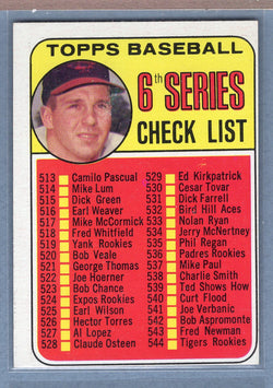 1969 Topps #504 Checklist 513-588 (B. Robinson) (a) EX  GOYY3