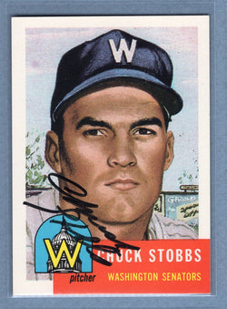 1991 Topps Archives #89 Chuck Stobbs Autograph Auto signed
