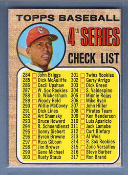 1968 Topps #278 Checklist 284-370  EX  GO588
