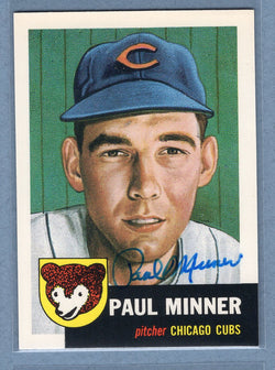 1991 Topps Archives #92 Paul Minner Autograph Auto signed