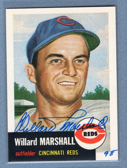1991 Topps Archives #95 Willard Marshall Autograph Auto signed