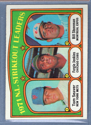 1972 Topps #95 NL Strikeout Leaders Seaver (C) EX-MT  GO544