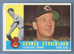 1960 Topps # 63 George Strickland EX-MT High Grade Set Break