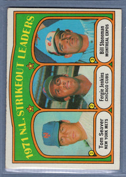 1972 Topps #95 NL Strikeout Leaders Seaver (d) EX  GO544