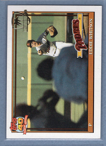 1991 Topps Desert Shield #481 Eddie Whitson  NM  GO500