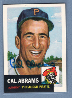 1991 Topps Archives #98 Cal Abrams Autograph Auto signed