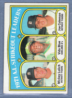 1972 Topps #96 AL Strikeout Leaders (d) EX-MT  GO544