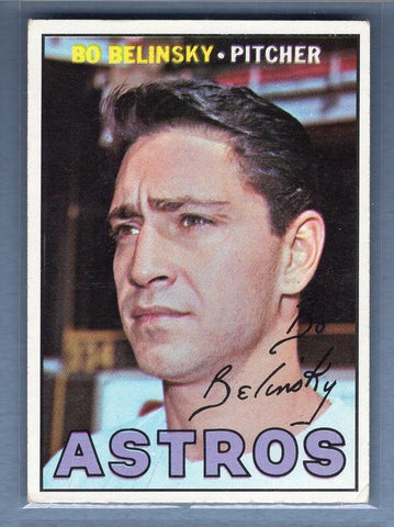 1967 Topps #447 Bo Belinsky (Complete 1966 S.D. stats) EX G0416B