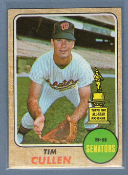 1968 Topps 209 Tim Cullen VG-EX SET BREAK