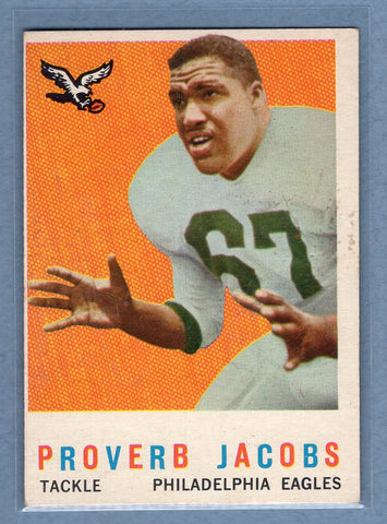 1959 Topps #108 Proverb Jacobs (a) (st) VG  GO801