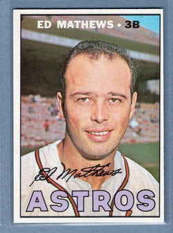 1967 Topps #166 Eddie Mathews (HOF) EX-MT  GO523