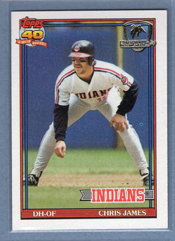 1991 Topps Desert Shield #494 Chris James  NM  GO500