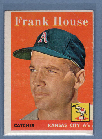 1958 Topps #318 Frank House (a) G-VG  GO501
