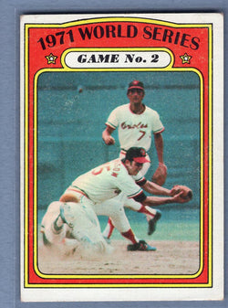 1972 Topps #224 World Series Game 2 Ex-Nm