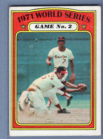 1972 Topps #224 World Series Game 2 Ex-Nm