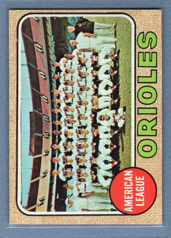 1968 Topps #334 Orioles Team EX  GO250