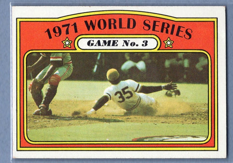 1972 Topps #225 World Series Game 3 Ex-Nm