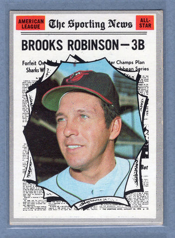 1970 Topps #455 Brooks Robinson All-Star (HOF)  (b) EX  GO900