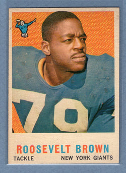 1959 Topps #114 Roosevelt Brown (HOF) (a) EX  GO801