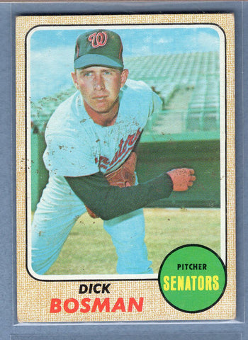 1968 Topps #442 Dick Bosman (st) (b)  VG  GO550