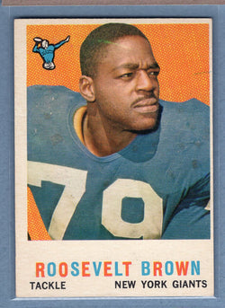1959 Topps #114 Roosevelt Brown (HOF) (b) VG-EX  GO801