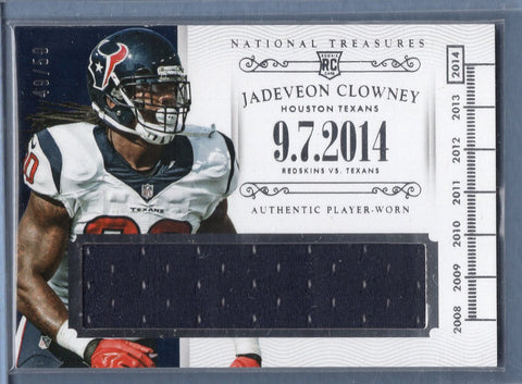 2014 Panini National Treasures Jadeveon Clowney Names Prime  49/50
